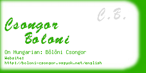 csongor boloni business card